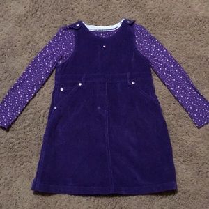 Vintage Tommy cord jumper dress & floral print top Sz 6 (2 pieces)